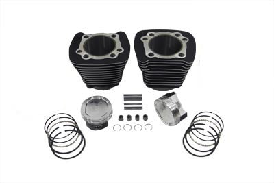 ハーレー 1200cc シリンダー＆ピストンコンバージョンキット 黒 1986-2003年XL対応