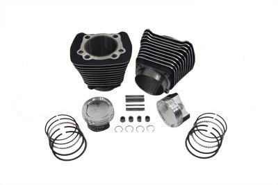 ハーレー 1200cc シリンダー＆ピストンコンバージョンキット 黒 1986-2003年XL対応