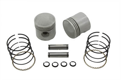HARLEY 3-5/16 Zoll Kolben-Kit .080 Übergröße Passend für 1936-1940 EL,