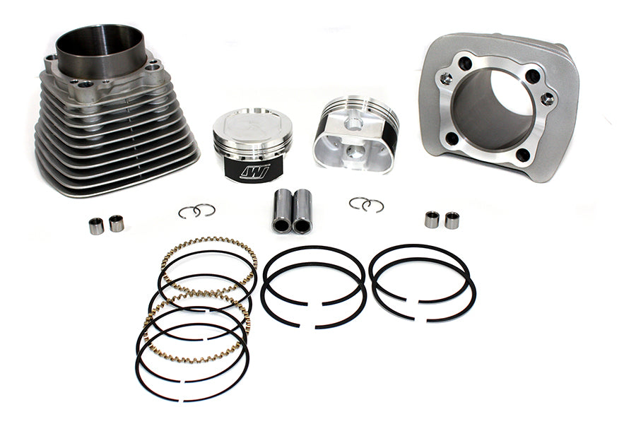 HARLEY 1200cc Zylinder- und Kolben-Umbausatz Silber passend für XL-Modelle von 1986–2003,
