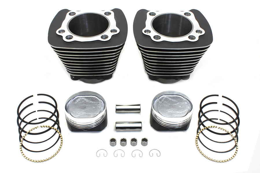 HARLEY 883cc to 1200cc Cylinder and Piston Conversion Kit Black fits 1986-2003 XL,