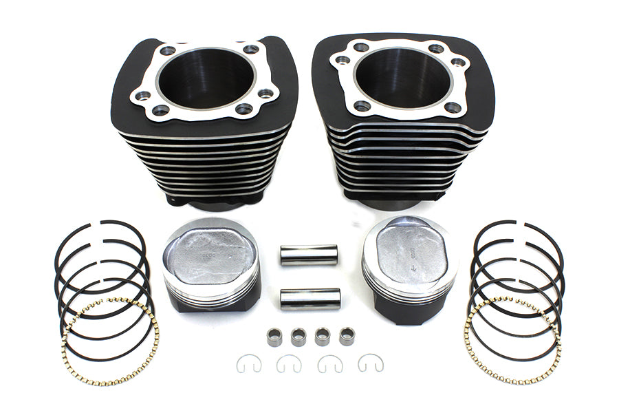 HARLEY 883cc to 1200cc Cylinder and Piston Conversion Kit Black fits 1986-2003 XL,
