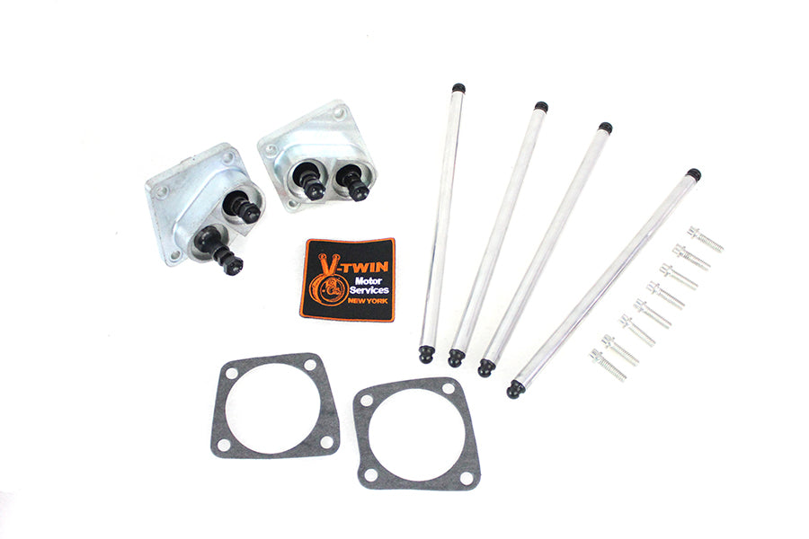 HARLEY Sifton Solid Tappet Kit Alloy Finish fits 1948-1965 FL,