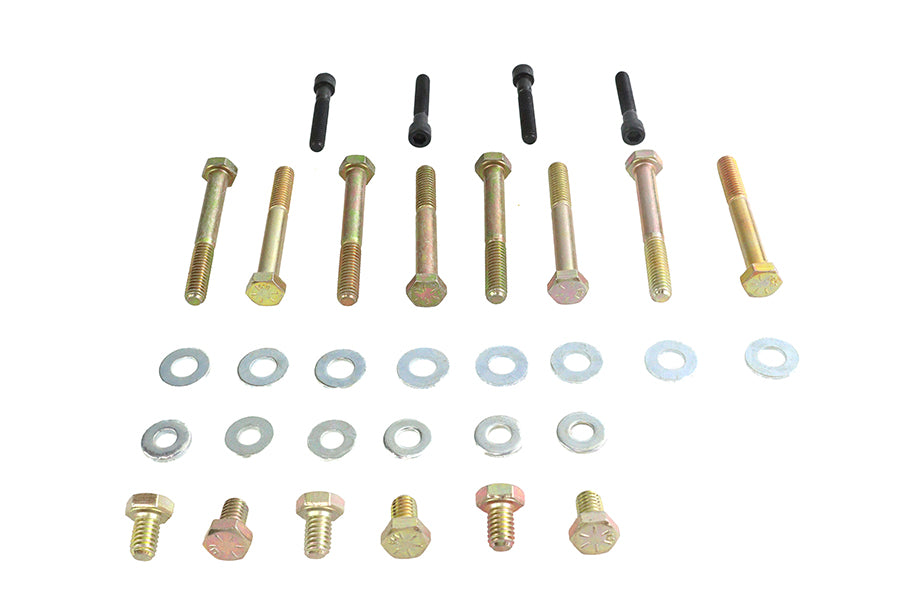 HARLEY Schrauben Kit für untere Rocker Box Abdeckung passend für 1984-1998 FXST, 1984-1998 FLT, 1984-1994 FXR, 1986