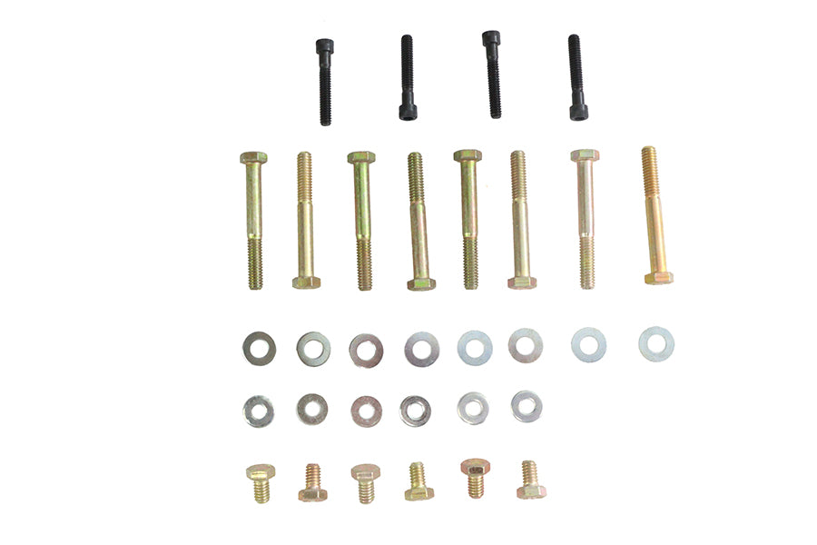 HARLEY Schrauben Kit für untere Rocker Box Abdeckung passend für 1984-1998 FXST, 1984-1998 FLT, 1984-1994 FXR, 1986