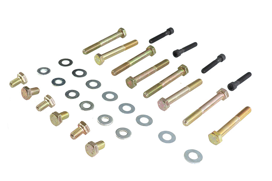 HARLEY Schrauben Kit für untere Rocker Box Abdeckung passend für 1984-1998 FXST, 1984-1998 FLT, 1984-1994 FXR, 1986