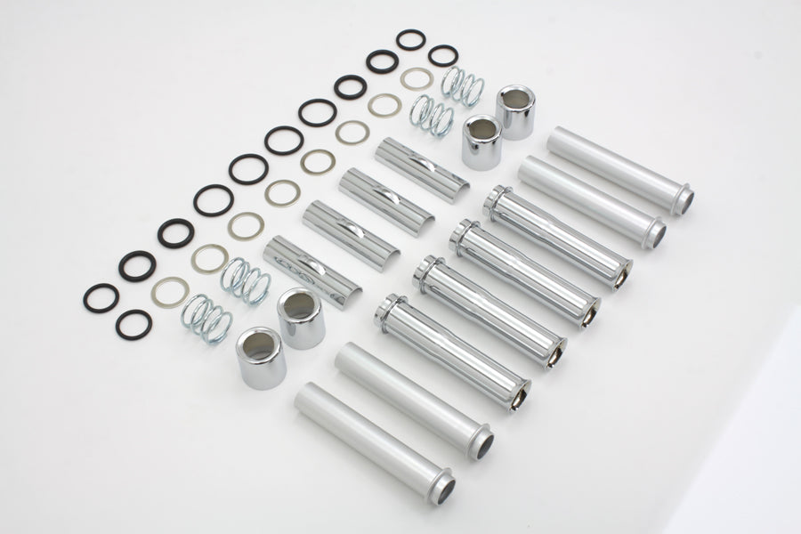 HARLEY TC-88 Stößelstangenabdeckung Kit Chrom Passend für 1999-2017 FXST, 1999-2016 FLST, 1999-2017 FXD, 1999