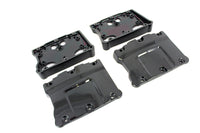 HARLEY Black Titanium TC-88 Rocker Box Abdeckungssatz passend für 1999–2016 FLST, 1999–2018 FXST,
