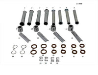 HARLEY Stößelstangen-Abdeckungssatz passend für FL 1966-1979, FX 1971-1979,