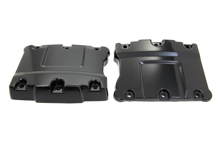 HARLEY Top Rocker Box Glanzschwarzes Abdeckungs-Set Passend für 1999-2017 FXST, 1999-2017 FLST, 1999-2017 FXD,