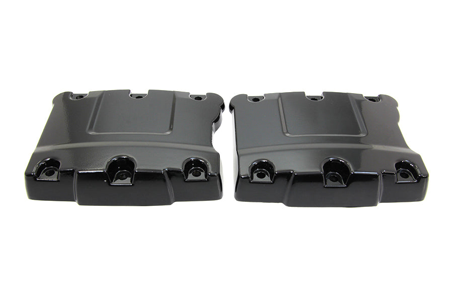 HARLEY Top Rocker Box Glanzschwarzes Abdeckungs-Set Passend für 1999-2017 FXST, 1999-2017 FLST, 1999-2017 FXD,