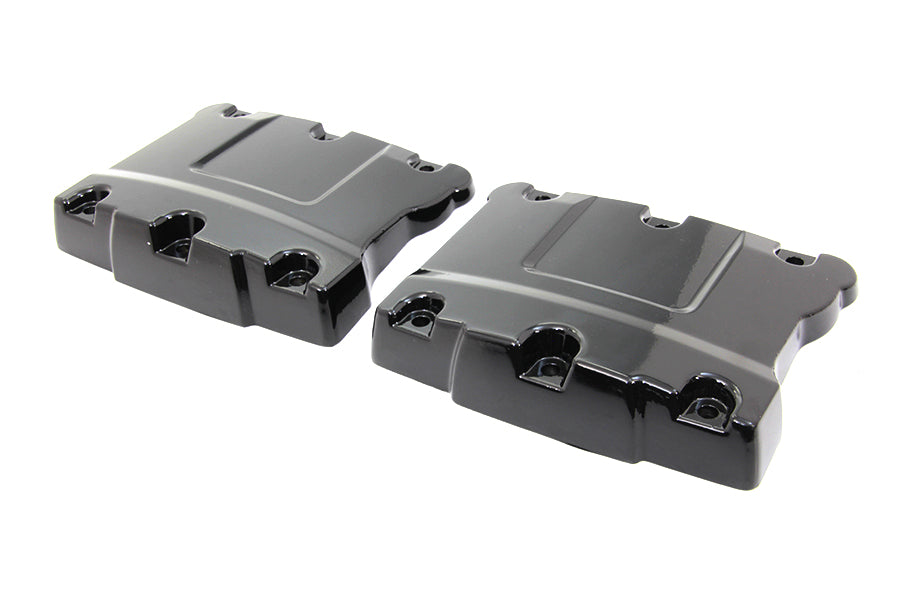 HARLEY Top Rocker Box Glanzschwarzes Abdeckungs-Set Passend für 1999-2017 FXST, 1999-2017 FLST, 1999-2017 FXD,