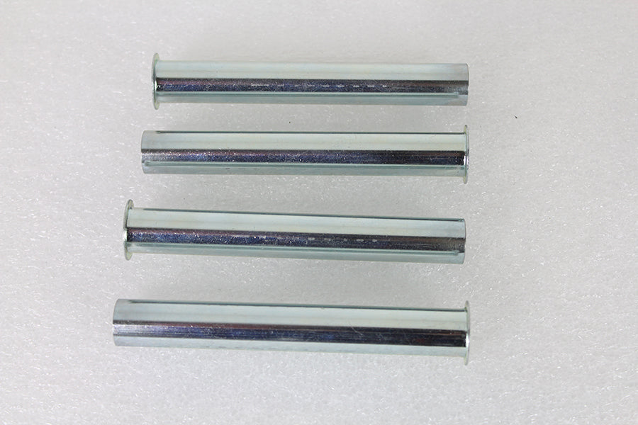 HARLEY Replica Inner Pushrod Cover Tube Set White Zinc Plated fits 1936-1947 EL,   1941-1947 FL,