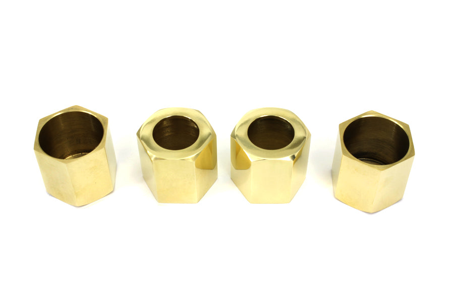 HARLEY Pushrod Cover Cup Set Brass fits 1941-1984 FL,  1971-1984 FX,  1979-2016 FLT,  1984-2017 FXST,  1984-1994 FXR,  1979-2016 FLT,  1986-2017 FLST,  1991-2017 FXD,  1984-2017 FXST,  1984-1994 FXR,  1957-1989 XL,  1936-1940 EL,