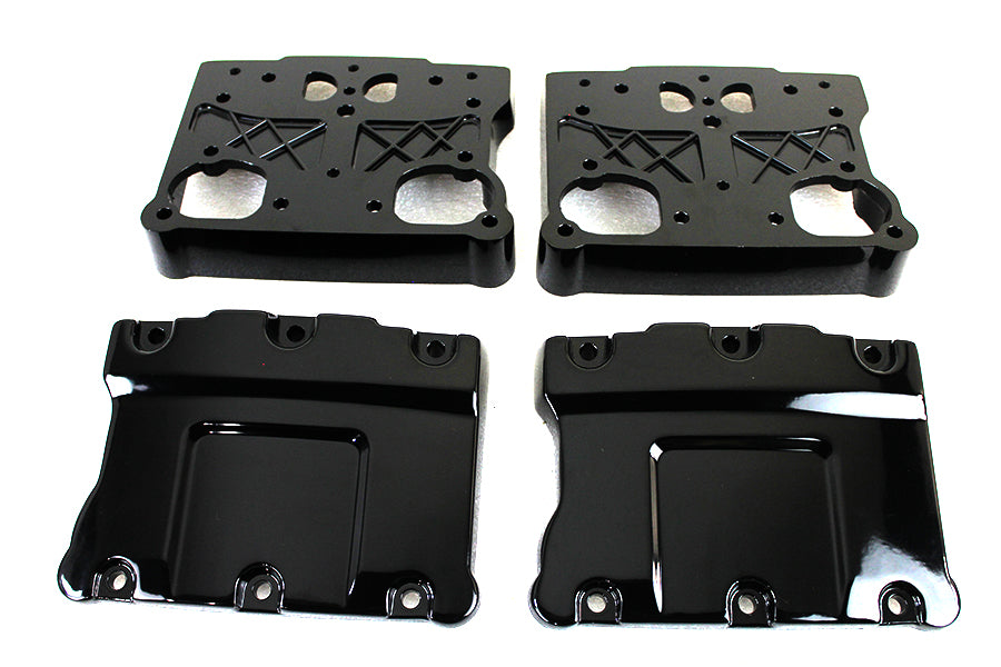 HARLEY Glanz Schwarz TC-88 Rocker Box Set Passt 1999-2017 FXST, 1999-2017 FLST, 1999-2017 FXD, 19
