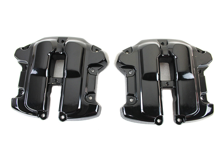 HARLEY M8 Rocker Box Cover Set Schwarz Passend für 2017-UP FLT,