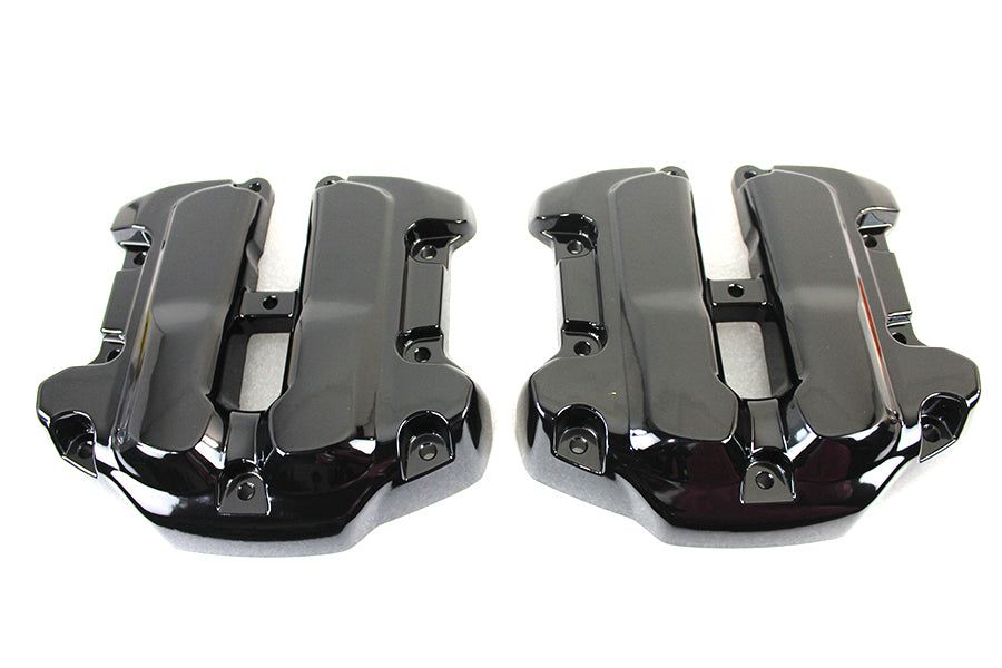 HARLEY M8 Rocker Box Cover Set Schwarz Passend für 2017-UP FLT,