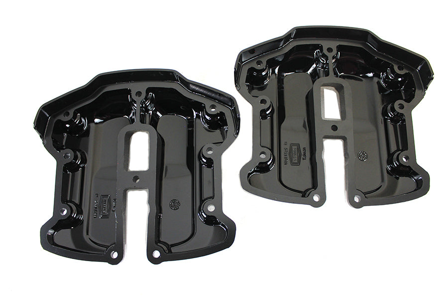 HARLEY M8 Rocker Box Cover Set Schwarz Passend für 2017-UP FLT,