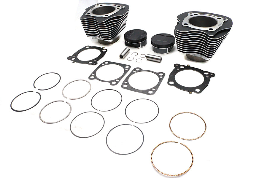 HARLEY M8 128 inch Big Bore Bolt On Cylinder Kit Black Fits 2017-2023 FLT,   2017-2023 FLST,   2017-