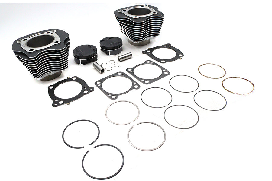 HARLEY M8 128 inch Big Bore Bolt On Cylinder Kit Black Fits 2017-2023 FLT,   2017-2023 FLST,   2017-