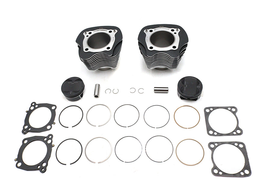 HARLEY M8 124 inch Big Bore Bolt On Cylinder Kit Black Fits 2017-2023 FLT,   2017-2023 FLST,   2017-