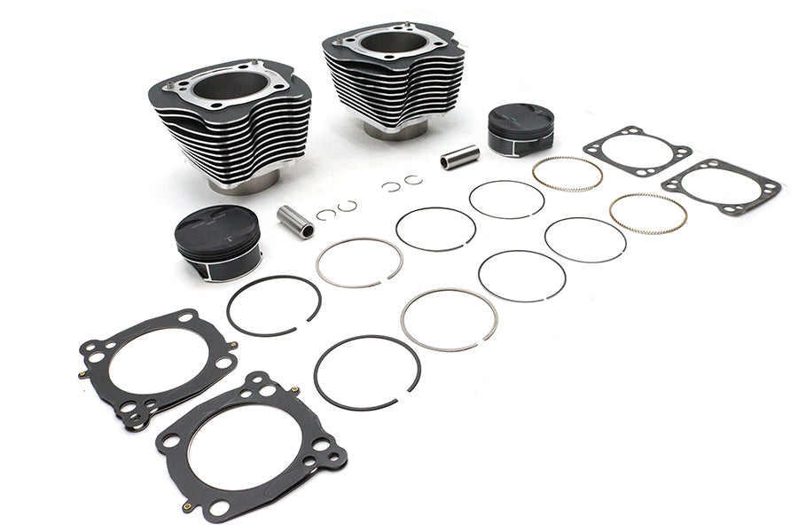 HARLEY M8 124 inch Big Bore Bolt On Cylinder Kit Black Fits 2017-2023 FLT,   2017-2023 FLST,   2017-