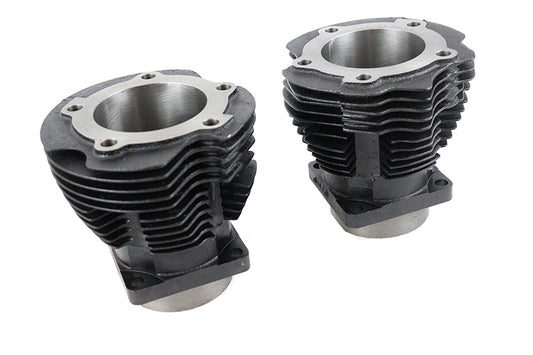 HARLEY Replica 74 inch Knucklehead Cylinder Set Black fits 1941-1947 FL,