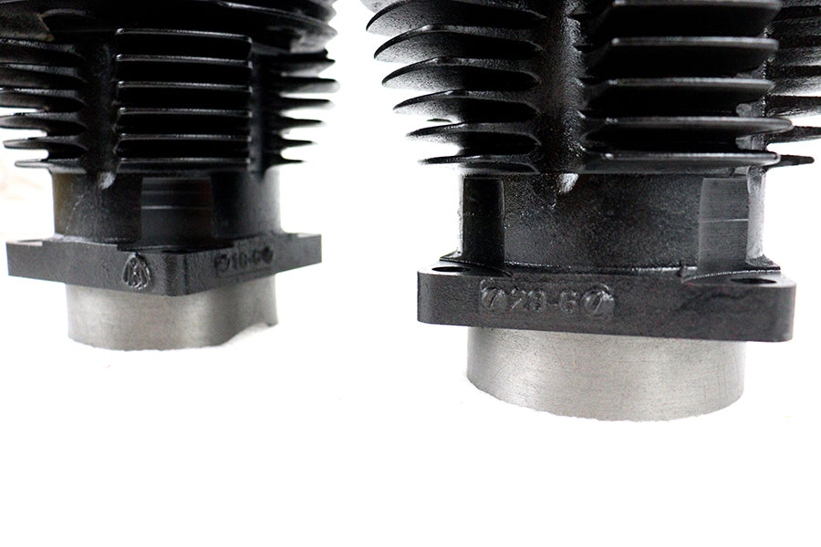 HARLEY Replica 74 inch Knucklehead Cylinder Set Black fits 1941-1947 FL,