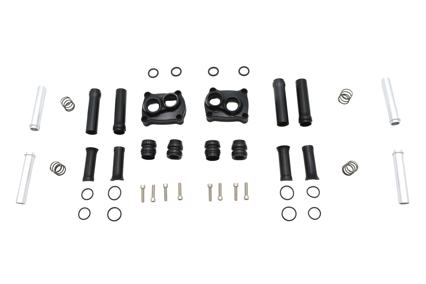 M8 Pushrod Cover Kit Black FITS  FXST 2018-UP FLST 2018-UP FLT 2017-UP