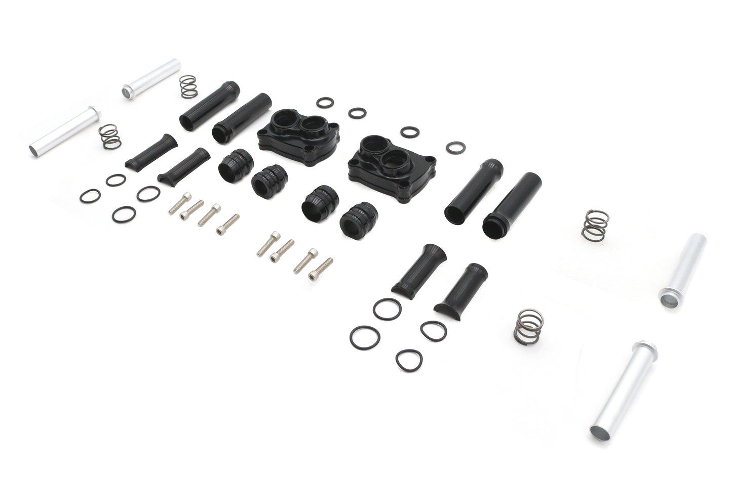M8 Pushrod Cover Kit Black FITS  FXST 2018-UP FLST 2018-UP FLT 2017-UP