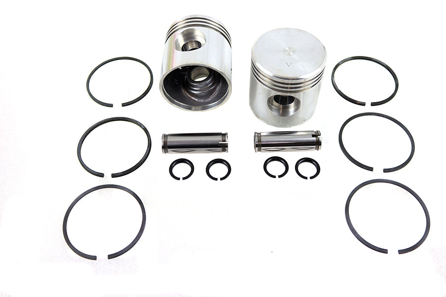 HARLEY Piston Kit .080 Oversize Fits 1929-1952 WL,   1929-1949 G,