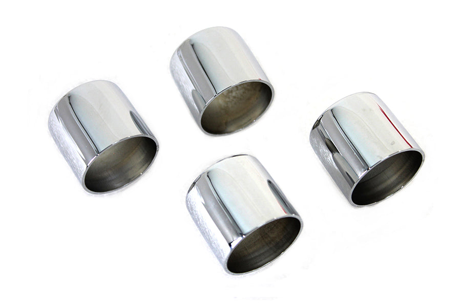 HARLEY Stößelstangenschutzbecher-Set Chrom Passend für 1936-1947 EL, 1941-1947 FL,