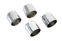 HARLEY Stößelstangenschutzbecher-Set Chrom Passend für 1936-1947 EL, 1941-1947 FL,