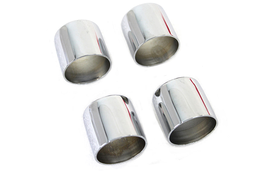 HARLEY Stößelstangenschutzbecher-Set Chrom Passend für 1936-1947 EL, 1941-1947 FL,