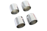 HARLEY Stößelstangenschutzbecher-Set Chrom Passend für 1936-1947 EL, 1941-1947 FL,