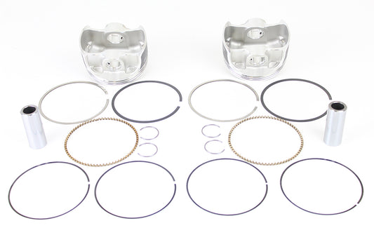 HARLEY Wiseco Tracker Series Piston Set Standard Size fits 1999-2006 FLT,  1999-2006 FXD,  1999-2006 FXST,  1999-2006 FLST,