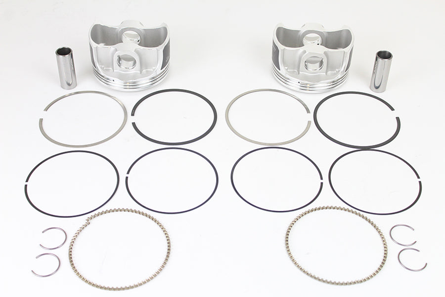 HARLEY Wiseco Tracker Series Piston Set .020 Oversize fits 1999-2006 FLT,  1999-2006 FXD,  1999-2006 FXST,  1999-2006 FLST,