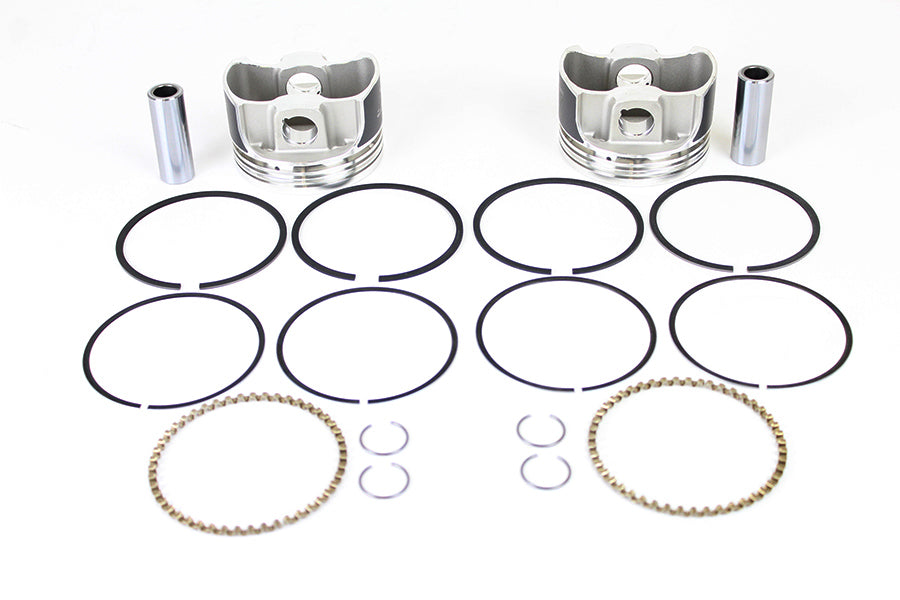 HARLEY Wiseco Tracker Series Kolbensatz .010 Übergröße Passend für 1984-1998 FLT,   1991-1998 FXD,   1984-19
