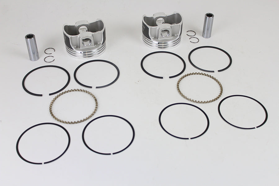 HARLEY Wiseco Tracker Series Piston Set .030 Oversize fits 1984-1998 FLT,  1991-1998 FXD,  1984-1999 FXST,  1984-1994 FXR,  1986-1999 FLST,