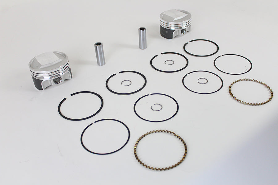 HARLEY Wiseco Tracker Series Piston Set fits 1984-1998 FLT,  1991-1998 FXD,  1984-1999 FXST,  1984-1994 FXR,  1986-1999 FLST,