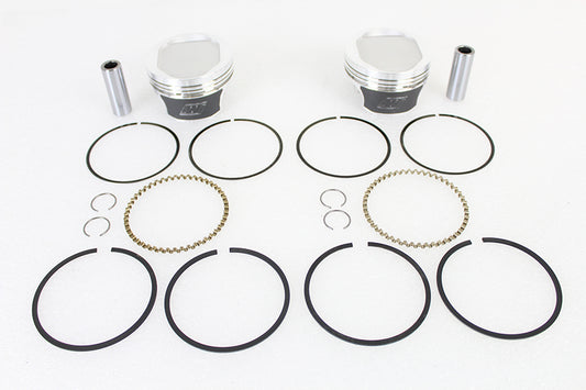 HARLEY Wiseco Tracker Series 883cc Piston Set .010 Oversize fits 1986-UP XL,