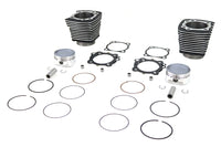 883 to 1270cc Cylinder and Piston Conversion Kit Black Sportster XL 2004-UP