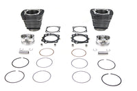 883 to 1270cc Cylinder and Piston Conversion Kit Black Sportster XL 2004-UP