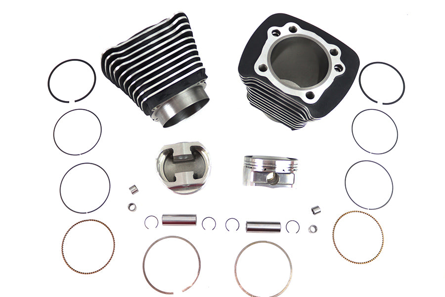 1270cc Cylinder and Piston Big Bore Conversion Kit Black SPORTSTER XL 1986-2003