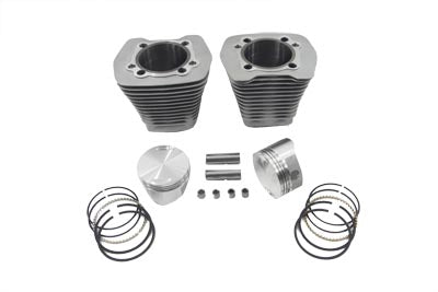 HARLEY 88 Zoll Evolution Big Bore Zylinder Kit Silber Passt 1984-1994 FXR,   1991-1998 FXD,   1986-19