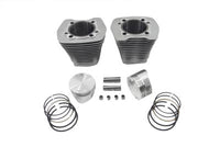 HARLEY 88 Zoll Evolution Big Bore Zylinder Kit Silber Passt 1984-1994 FXR,   1991-1998 FXD,   1986-19