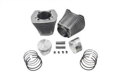 HARLEY 88 Zoll Evolution Big Bore Zylinder Kit Silber Passt 1984-1994 FXR,   1991-1998 FXD,   1986-19