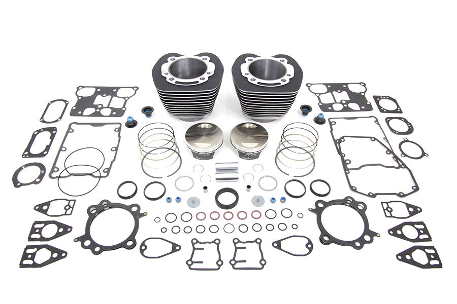 HARLEY 110 CI Zylinder-Kit Schwarz Passend für 2007-2017 FXST, 2007-2017 FLST, 2007-2017 FXD, 2007-2016