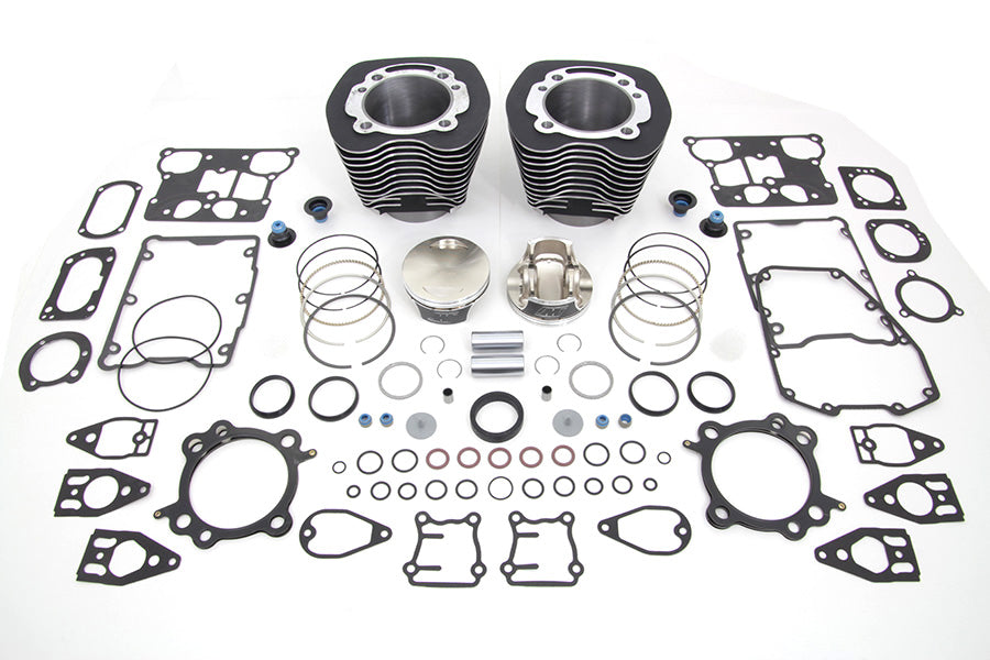 HARLEY 110 CI Zylinder-Kit Schwarz Passend für 2007-2017 FXST, 2007-2017 FLST, 2007-2017 FXD, 2007-2016
