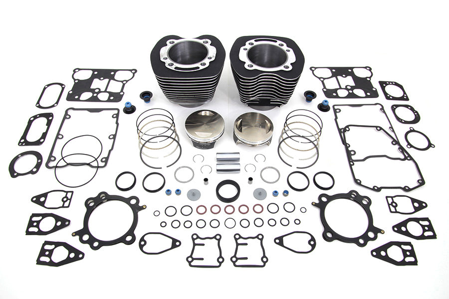 HARLEY 110 CI Zylinder-Kit Schwarz Passend für 2007-2017 FXST, 2007-2017 FLST, 2007-2017 FXD, 2007-2016